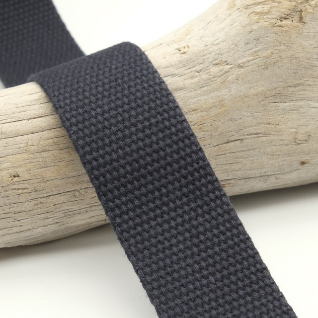 30mm Navy Cotton Webbing - Maison Klem